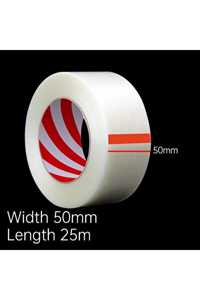 Choice3 25M 50mm Width 25mStriped Fiber Tape Lithium Battery Pack Insulation ...
