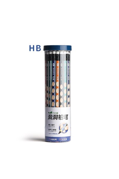 Choice HB 1 pail of 30 pcs M&G 2B/HB Pencil Hole Pencils 30 Triangle Wooden P...