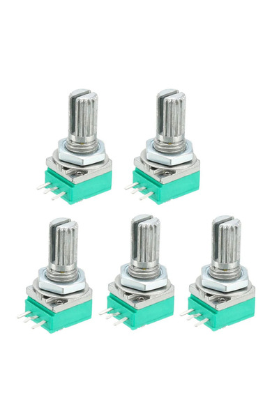 Choice3 50K Ohm 5Pcs Potentiometers Industrial Switches RK097 RK097N 3Pin B1K...
