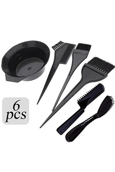 Choice1 6pcs Black Set 2/4/6pcs Professional Hair Dyeing Kit Color Mixed Bowl...