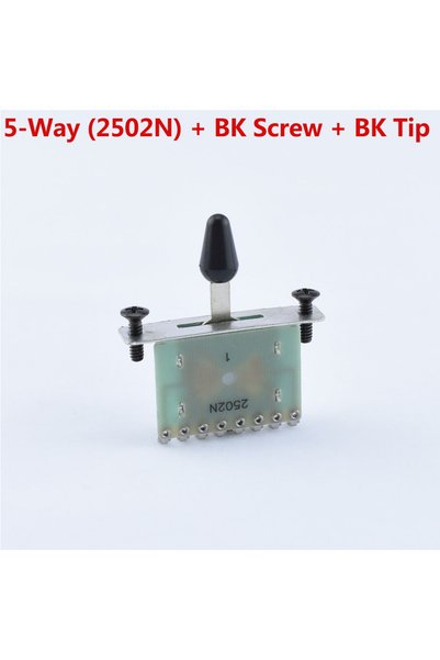 Choice1 2502N-BK-BK 【صنع في كوريا】مفتاح اختيار ميكروفون الجيتار الكهربائي الأ...