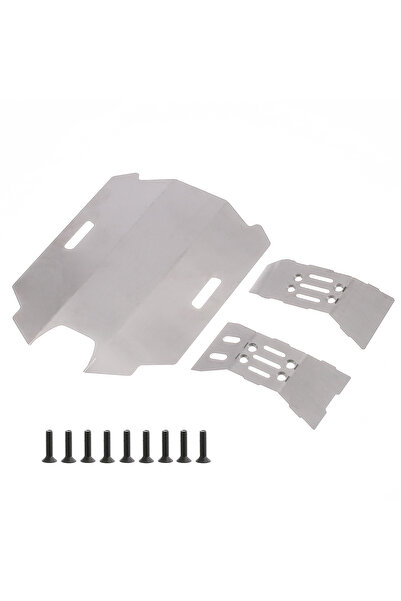 Choice 1set Stainless Steel Front And Rear Chassis Armor Protector for Arrma ...