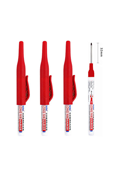 Choice Red 4pcs 4Pcs/Set Long Nib Head Markers 30mm Deep Hole Multi-Purpose P...