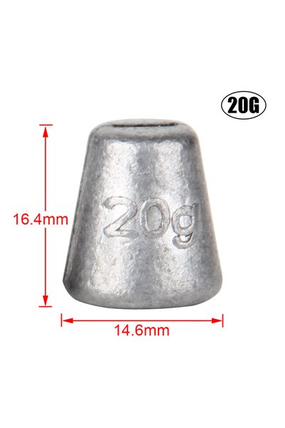 Choice 2pcs 20g Spinpoler Multi Depth Screw System Sinker Weight 5g 7g 10g 15...