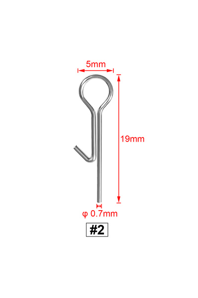 Choice No 2 Rosewood Fishing Bait Stinger Spike Connecting Pins Needle Swivel...