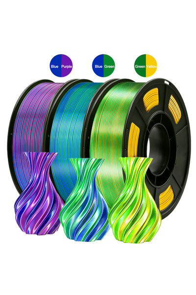 Choice8 3 color-1 Dual Color PLA 3D Printer Filament 1.75mm 250g Spool, High ...