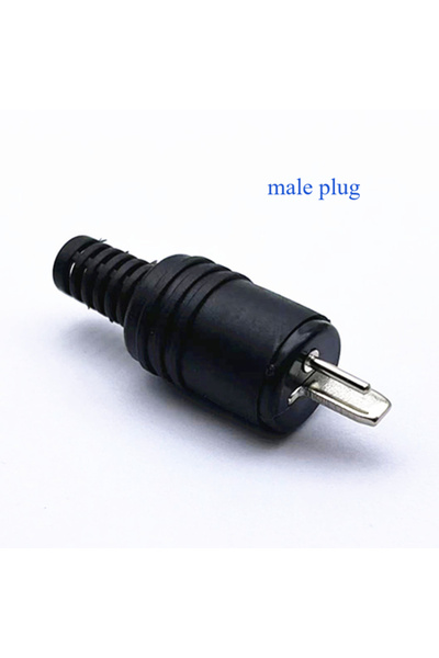 Choice1 2pcs male plug 2 Pin Black DIN Plug Speaker and HiFi Connector Screw ...