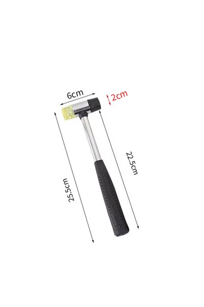 Choice 25MM Soft Plastic Double-Sided Rubber Mallet for Jewelry Leather Craft...