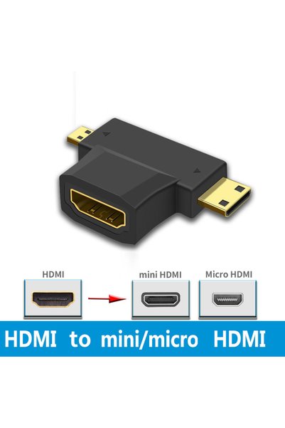 Choice4 T-shaped 3-way 90 270 Degree HDMI-Compatible Connector Cable Adapter ...
