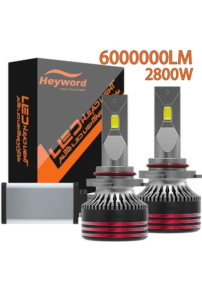 Choice7 مصباح أمامي LED بقوة 6000000 لومن 9005 HB3 Heyword 2800W 6000000LM M8...