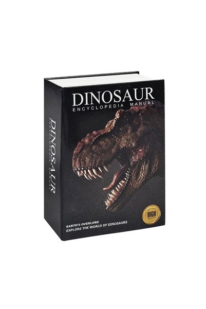 Choice3 Dinosaur New Book-Shaped Safe with Combination Lock – Hidden Money Bo...