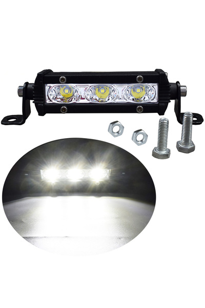 Choice مصباح LED للسيارة بقوة 15 واط مقاس 4 بوصات، شريط إضاءة أحادي الصف، كشا...
