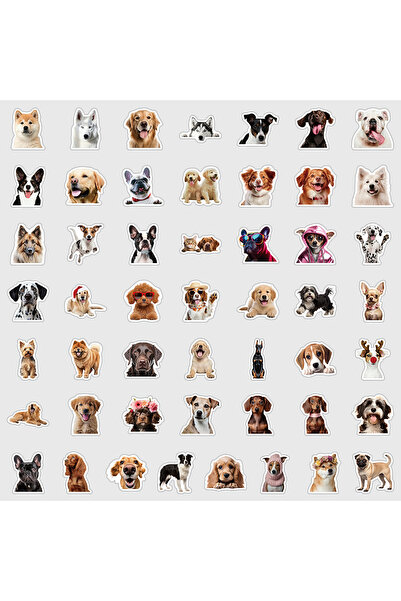 Choice 50PCS 50/100PCS Cute Dog Graffiti Stickers Water Cup Computer Statione...
