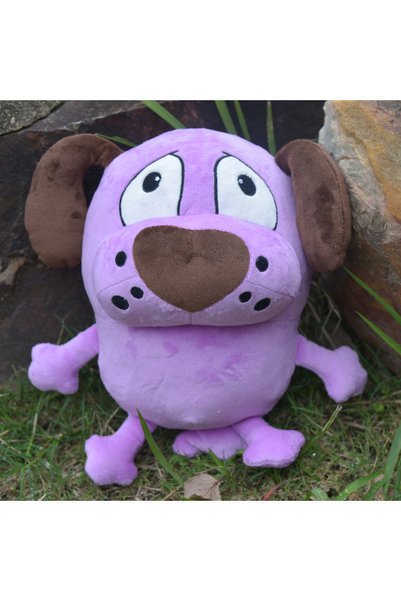 Choice 25cm Purple Dog Plush Toys Cartoon Animals Fluffy Dolls Kawaii Dog Stu...