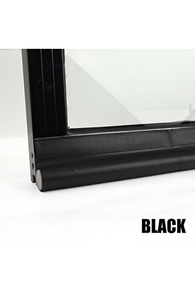 Choice1 black Adjustable Door Bottom Seal Strip Weatherstrip Under Door Draft...