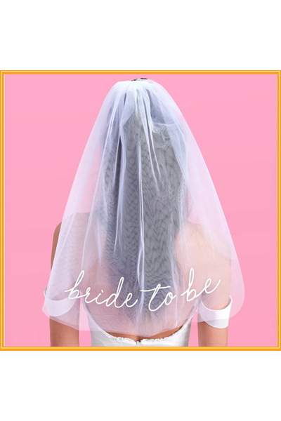 Choice bride to be 1pc Elegant Wedding Veil for Bridal Shower Short Wedding V...