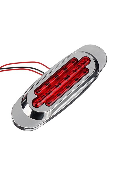 Choice7 8 قطع من مصابيح LED حمراء 8/4 × 16 LED 12-24 فولت، مصابيح جانبية لتحد...