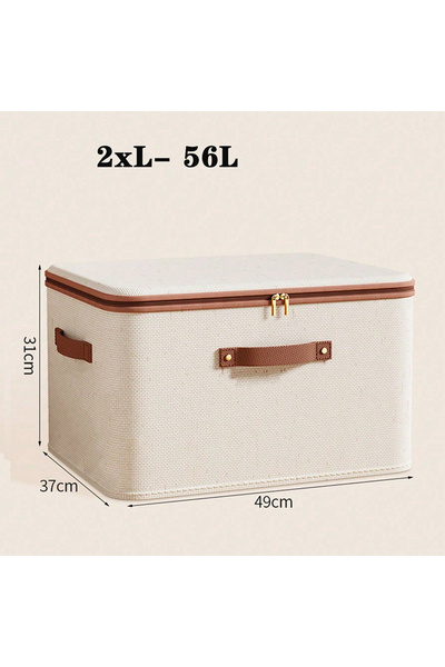 Choice3 XXL-56L Foldable Clothes Storage Box, Closet Organizer Container with...