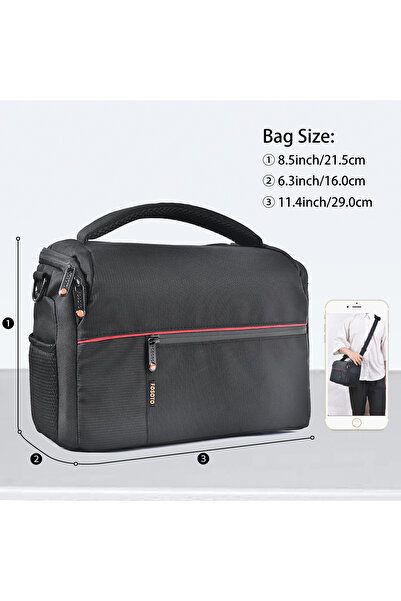 Choice Black Waterproof Dustproof Big Capacity DSLR Camera Shoulder Bag Digit...