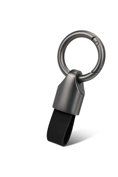 Choice سلسلة مفاتيح سيارة سوداء بسيطة 1002F للرجال - حامل مفاتيح متين، هدية ز...