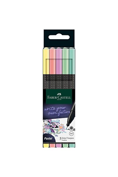 Faber Castell LINER 0.4MM SET 5 PCS PASTEL GRIP FABER-CASTELL