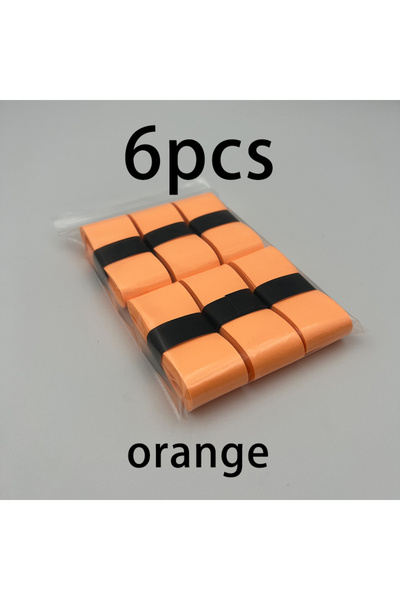 Choice Orange 6pcs 6/10-Piece Set of Badminton Grip Anti Slip Straps, Tennis ...