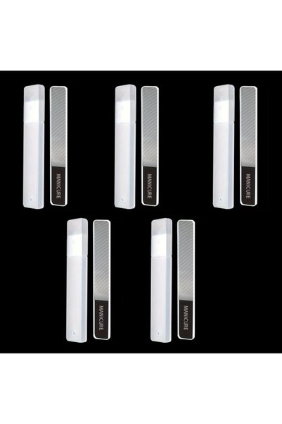 Choice4 Thin letters 5 pcs Nano Glass Nail File Transparent Crystal Nail Poli...