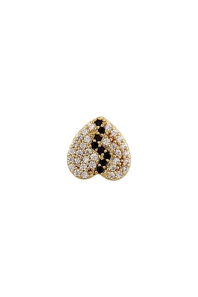 elur malta Monaco Çizgili Pave Gold Grillz Diş - Dar/Küçük Diş Yapıları İçin ...