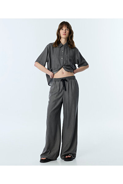 Twist KONTRAST KORDONLU WIDE LEG PANTOLON