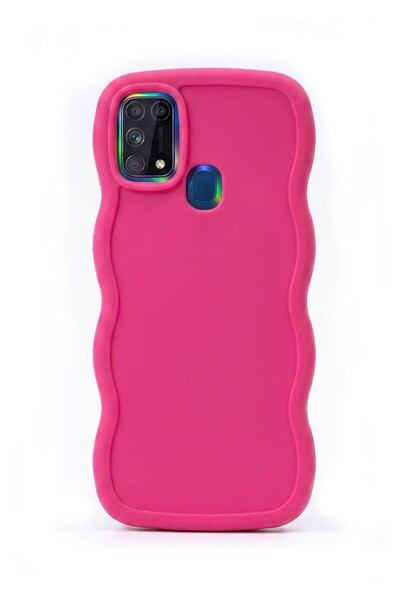Vissona Samsung Galaxy M31 / M21s / F41 Uyumlu Dalgalı Tasarım Kamera Korumal...