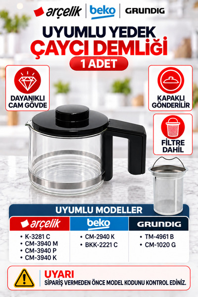 Arçelik Full Takım K-3281 C - Cm-3940 M - Cm-3940 P - Cm-3940 K Çay Makinesi ...