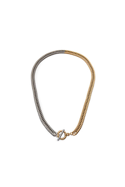 Twist ÇİFT RENKLİ METAL KOLYE
