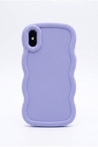 Vissona iPhone X VE İphone XS Uyumlu Dalgalı Tasarım Kamera Korumalı Mat Sili...