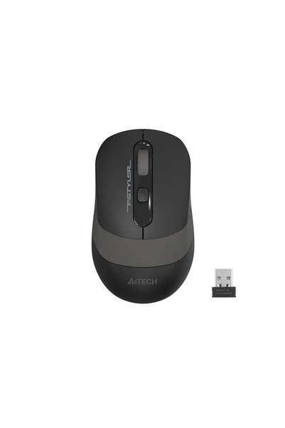 A4 Tech FG10 Nano Kablosuz Optik 2000 DPI Mouse, 4 Yönlü Scroll, Siyah Gri