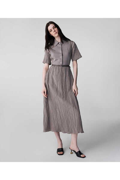 İpekyol Belted Knitwear Mix Dress