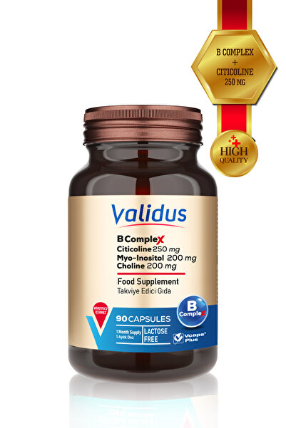 Validus B Complex Citicoline 250 Mg B 12 3000 Mcg Myo-ınositol 200 Mg Choline...