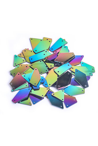 Choice47 Mix 100pcs Rainbow VC Mix Size Clear Crystals Sewing Mirror Rhinesto...