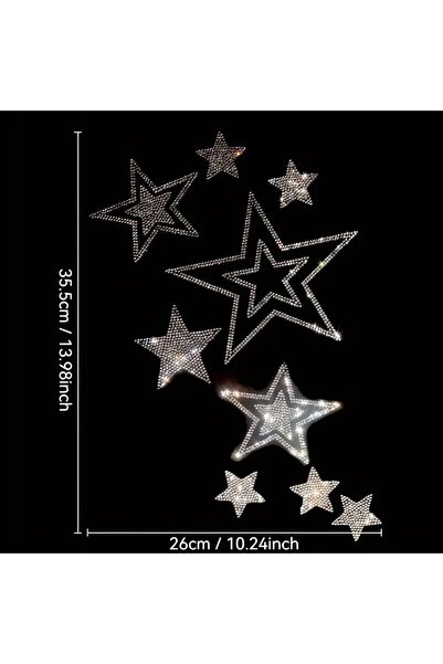 Choice 539 Shimmering rhinestone Hot stamping Letter Stars DIY Iron-On Appliq...