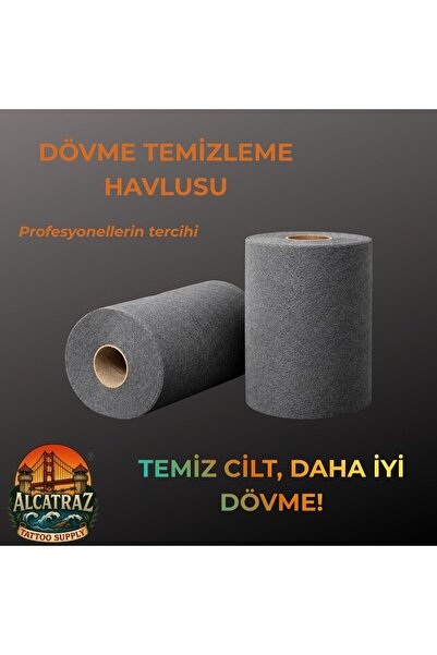 Dövme Temizleme Havlusu Gri