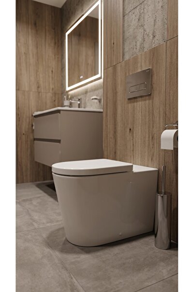 VitrA Nest Trendy 5138B003-0090 Duvara Tam Dayalı Yerden Tek Klozet, 57 cm
