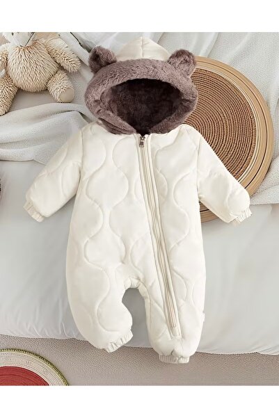 OEM Salopetă unisex caldă de iarnă cu glugă, cu căptușeală din fleece