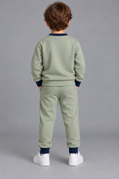 HOMEROSE Boys' Vintage Car Track Suit with Car Design