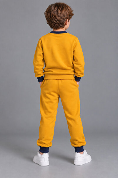 HOMEROSE Boys' Vintage Car Track Suit with Car Design