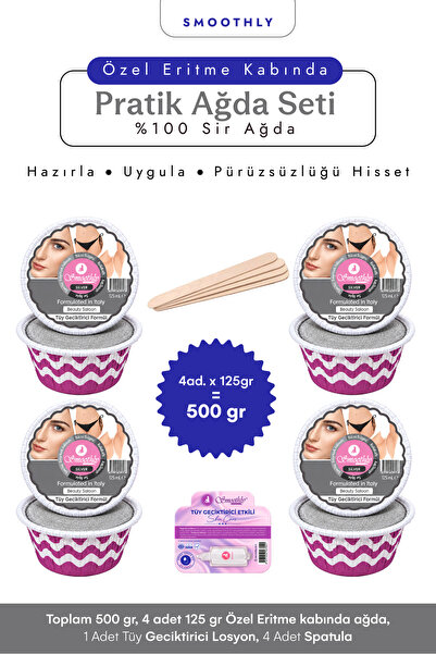 Smoothly Smooothly Silver 4 Parça Silver Soyulabilen Granur Kalıp Boncuk (PEN...