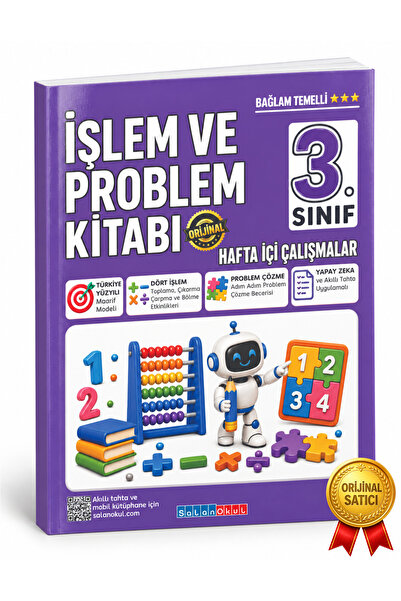 Salan Okul RESMİ VE ORİJİNAL SATICI 3. SINIF İŞLEM VE PROBLEM KİTABI