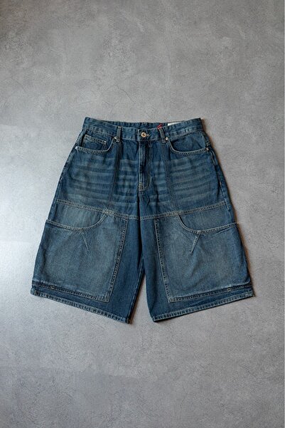 GRJ denim Indigo Line Carpenter Jort Erkek Şort