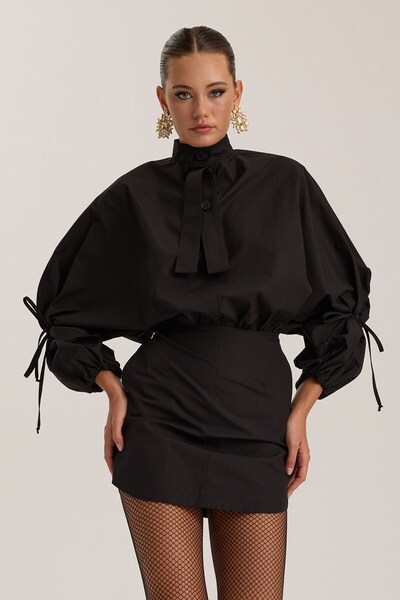 NOK İSTANBUL Crown Safari Dress Black