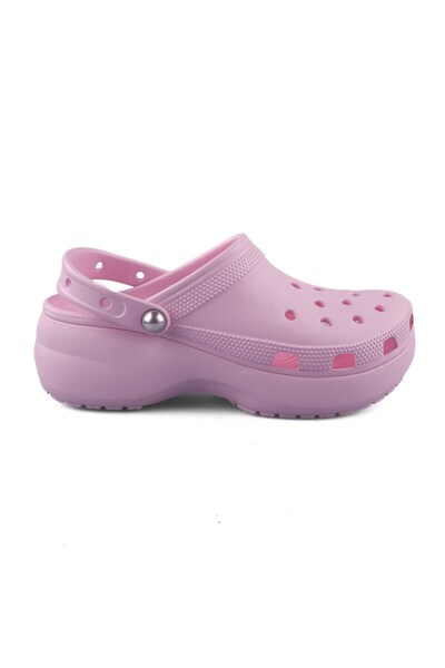 Crocs Terlik Classic Platform Pearl Clog 211231 PEMBE