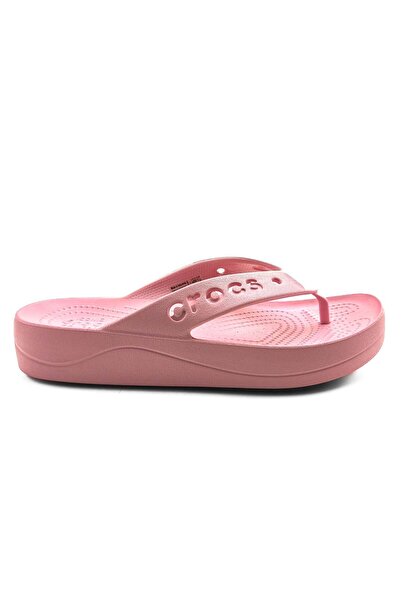 Crocs Terlik Baya Platform Flip 208395 PEMBE