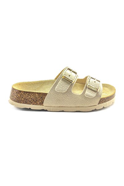 Superfit Ortopedik Çocuk Terlik Çift Bantlı P 800111-9700 - Altın GOLD